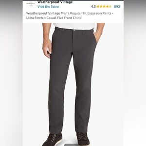 Brand New original weatherproof vintage flex flat front pants